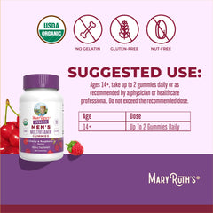 MaryRuth Organics raspberry gummy close-up highlighting vegan multivitamin benefits.