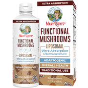 MaryRuth Organics Mushroom liquid bottle front, convenient daily wellness option.