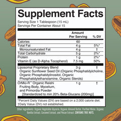 MaryRuth Organics Reishi liquid pours into a glass for easy add-to-beverage use.