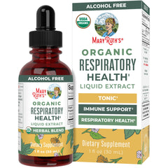 MaryRuth Organics respiratory health drops bottle pour supports daily respiratory comfort
