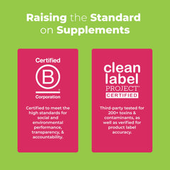 MaryRuth Organics gummies label close-up highlighting D3 and B12 ingredients.
