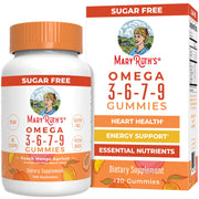 MaryRuth Organics vegan omega gummies bottle for daily wellness.