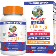 MaryRuth Organics Vitamin D3 Gummies bottle ready for daily immune support.