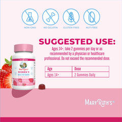 MaryRuth Organics bottle back label with ingredients