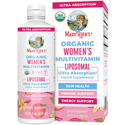 MaryRuth Organics Women’s Multivitamin liposomal bottle in vanilla peach flavor