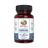 MaryRuth's carbón activado en botella, cápsulas veganas para uso ocasional y cómodo.