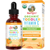MaryRuth's gotas de vitamina C para niños en frasco, apoyo inmunitario diario.