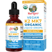 MaryRuth Organics VK2 MK7 drops bottle; convenient daily supplement for the whole family.