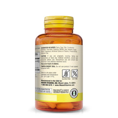 Mason Natural Ginkgo Biloba bottle back view; ingredient details