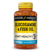 Mason Natural glucosamine fish oil bottle front shows joint support potential
