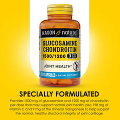 Mason Natural label highlights vitamin C and manganese content