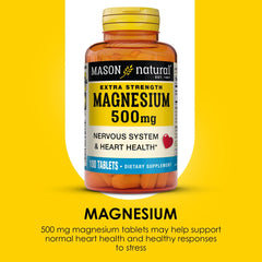 Mason Natural Magnesium package front communicates a trusted supplement.