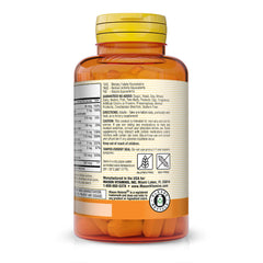 Close-up of Mason Natural tablets for daily supplementation