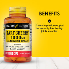 Label closeup reveals 1000 mg tart cherry and 95% curcuminoids details