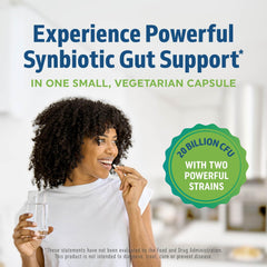 Capsules pouring from jar for easy daily use.