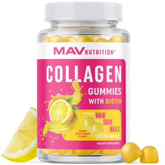 MAV Nutrition Collagen Gummies for Women glossy gummies promoting hair and nails health
