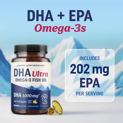 MAV Nutrition DHA Ultra lemon flavor label conveys freshness and taste.