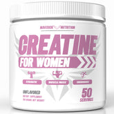 Maverick Nutrition Creatine for Women front bottle, unflavored powder for strength