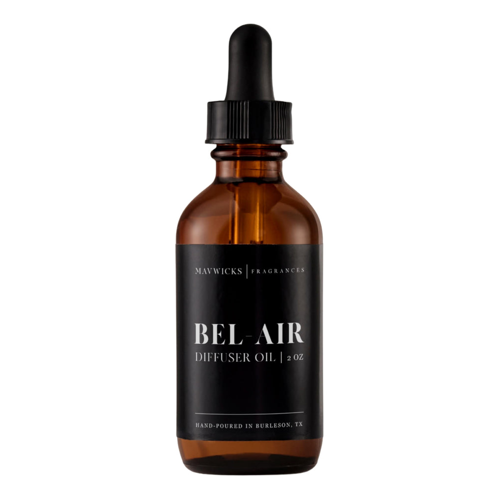 Mavwicks Bel-Aire bottle pour for a calming diffuser setup