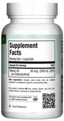 Closeup of Maxi Health Vitamin D3 2000IU tablets showing easy-to-swallow form
