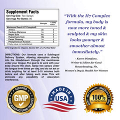 Maximum Result H7 Complex sublingual spray usage under tongue for quick absorption