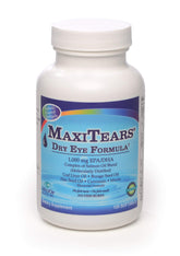 MaxiTears MedOp Dry Eye Formula bottle with enteric-coated softgels for easy daily use.