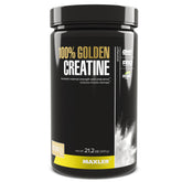 Maxler 100% Golden Creatine powder with scoop, micronized texture for fast absorption.