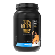 Maxler 100% Golden Whey bottle highlighting high-protein formula for post-workout recovery.