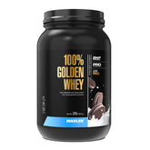 Maxler 100% Golden Whey bottle pouring for a quick post-workout shake