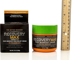 MaxRelief RecoveryMax cream in hand for easy application.
