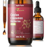 MaxuraFit bottle pour of Ceylon cinnamon berberine liquid for easy daily servings