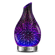 MAXWINER 3D glass diffuser top view for elegant home ambiance.