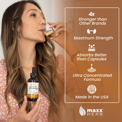 Maxx Herb Astragalus tincture pour shows quick-dissolving drops for daily use