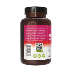 Red Nopal powder from Maxx Herb in a tin, versatile for mixing