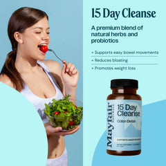 Mayfair Naturals 15 Day Cleanse pills close-up, convenient daily support