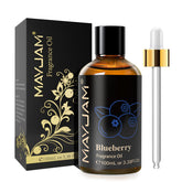 MAYJAM Blueberry fragrance oil bottle delivering a long-lasting scent for diffusers