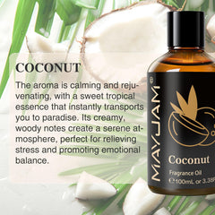 Candle making with MAYJAM Coconut Fragrance Oil for coconut aroma.