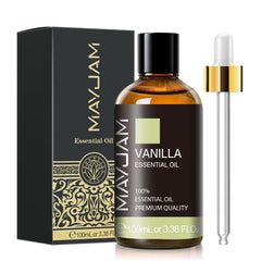 MAYJAM Vanilla essential oil 100ml bottle ideal for precise diffuser drops
