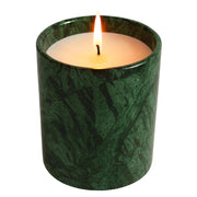 MAYROOM Green Jade Stone candle holder with unique marble patterns for elegant decor