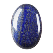 MaziZhang Blue Lace Agate worry stone under sunlit glow for meditation.