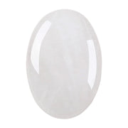 MaziZhang healing crystal palm stone front view showing clear sparkle for calm focus.