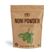 MB Herbals Noni Powder bottle close-up, ideal for smoothies and juices.