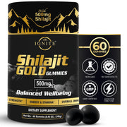 MBDH Wellness Pure Himalayan Shilajit Gummies packaging front for a quick energy boost