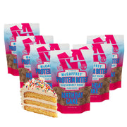 MCCAFFREY PROTEIN BITES Birthday Cake bag with sprinkles for on-the-go protein