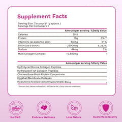 Mclovefy collagen powder stirred into a smoothie for a smooth, unflavored blend