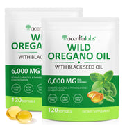 Mcukv Oil of Oregano with Black Seed Oil bottle for daily digestive and immune support