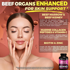 MD Supplements Beef Organs grass-fed source emphasizes high-quality pasture-raised beef.