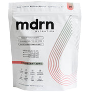MDRN Hydration bottle with pink Himalayan salt for balanced minerals during workouts.