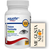 Me Gusta Shop Equate Vision bottle front with lutein tablets for daily eye support.