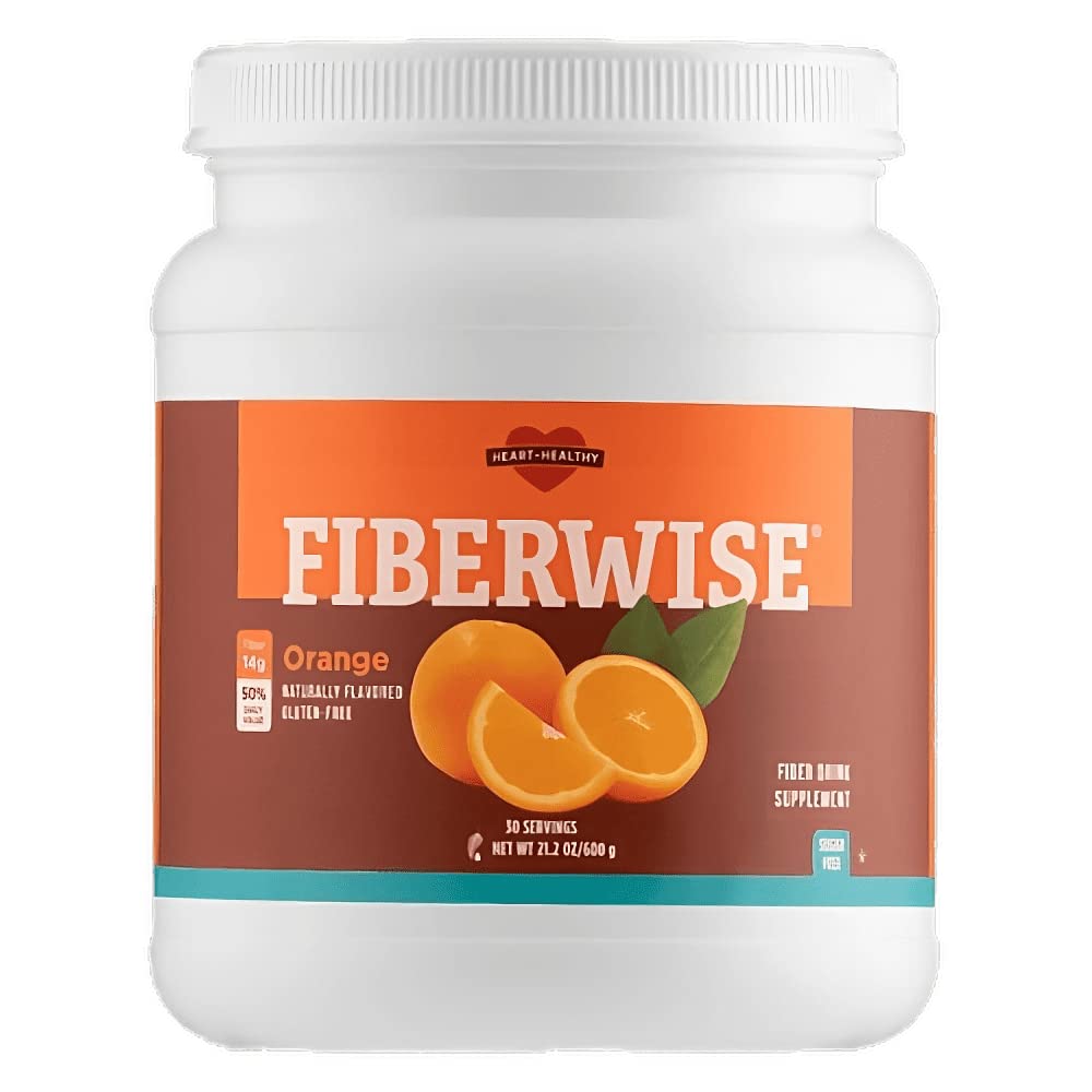 Meaneor FiberWise orange bottle with 30 servings for daily fiber support.